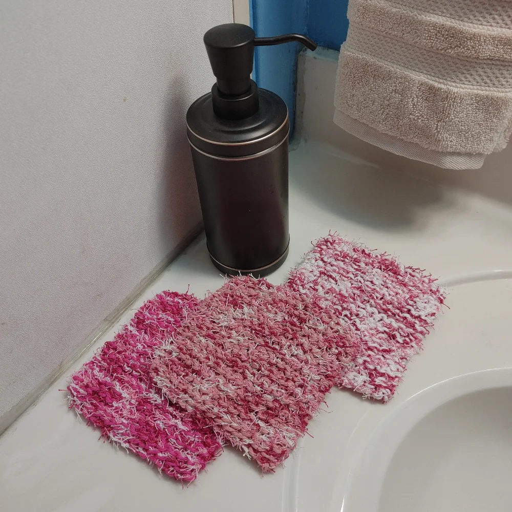 Scrubby Exfoliating Washcloths, Candy, 3-Piece Set